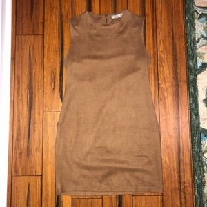 Small Tan Suede Dress